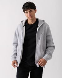 Lacoste - Fleece Full-Zip Hoodie - Lyst