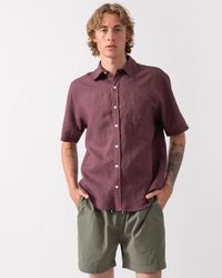COLORFUL STANDARD - Short Sleeve Linen Shirt - Lyst