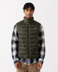 GANT - Light Down Shield Logo Gilet - Lyst
