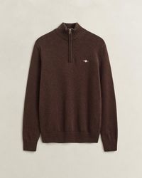 GANT - Casual Cotton Half Zip Jumper - Lyst