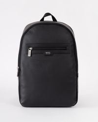 BOSS - Lewy Faux Leather Backpack - Lyst