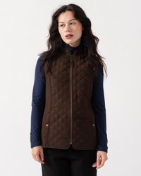 Joules - Minx Diamond Quilt Gilet - Lyst
