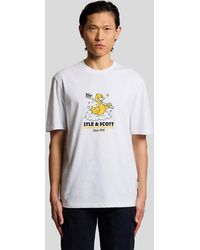 Lyle & Scott - Chest Print Graphic T-Shirt - Lyst
