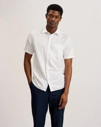 Ted Baker - Palomas Short Sleeve Linen Shirt - Lyst
