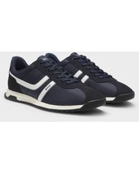 BOSS - Zayn Low-Top Trainers With Faux-Leather Trims - Lyst