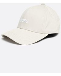 BOSS - Zed Cotton-twill Six-panel Cap With Embroidered Logo - Lyst