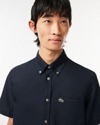 Lacoste - Casual Short Sleeve Woven Shirt - Lyst