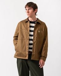 Fred Perry - Twill Overshirt - Lyst