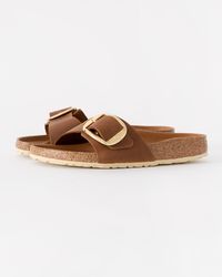 Birkenstock - Madrid Big Buckle Oiled Leather Sandals - Lyst