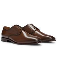 BOSS - Lisbon Leather Derby Shoes With Leather Lining Nos - Lyst