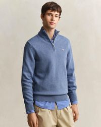 GANT - Casual Cotton Half Zip Jumper - Lyst