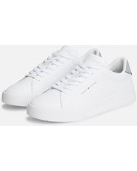 Tommy Hilfiger - Court Leather Detail Trainer - Lyst