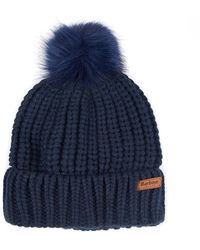barbour bobble hat womens