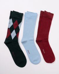 GANT - Argyle Socks 3-Pack - Lyst