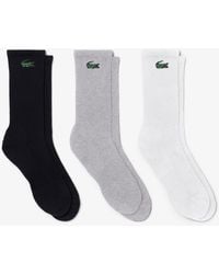 Lacoste - 3-Pack Long Sport Socks - Lyst
