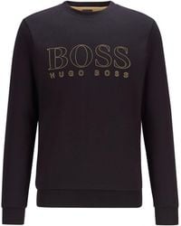 boss athleisure salbo crew neck sweatshirt