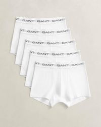 GANT - Slim Fit Stretch Cotton Jersey Trunks 5-Pack - Lyst