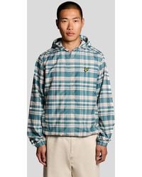 Lyle & Scott - Tartan Lightweight Hooded Jacket - Lyst