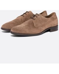 BOSS - Colby Suede Derby Shoes With Removable Padded Insole - Lyst