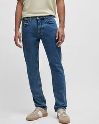 BOSS - Delaware Bc-c Slim Fit Jeans In Blue Comfort-stretch Denim - Lyst