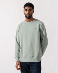 GANT - Regular Fit Shield Logo Crew Neck Sweatshirt - Lyst