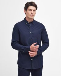 Barbour - Crest Poplin Long Sleeve Tailored Shirt - Lyst