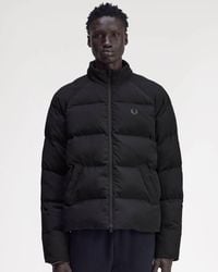 Fred Perry - Raglan Sleeve Padded Jacket - Lyst