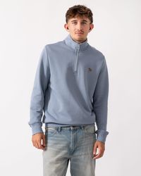 Paul Smith - Ps Long Sleeve Half Zip Top With Zebra Logo - Lyst