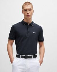 BOSS - Paule 4 Tipped Collar Polo Shirt Nos - Lyst