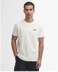 Barbour - Philip Tipped Cuff Tailored T-Shirt Colour: Whisper, Size: M - Lyst