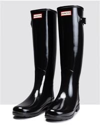 HUNTER - Refined Tall Gloss Slim Fit Boots - Lyst