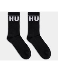 HUGO - 2 Pack Qs Rib Iconic Combed Cotton Socks Nos - Lyst