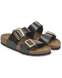 Birkenstock - Sydney Cushion Big Buckle Birko-Flor Patent Sandals - Lyst