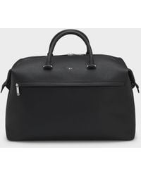 BOSS - Ray Grainy Faux-Leather Holdall With Detachable Strap - Lyst