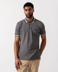 BOSS - Paddy Cotton-Piqué Polo Shirt With Contrast Logo - Lyst