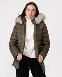 Tommy Hilfiger - Tyra Faux Fur Poly Down Jacket - Lyst
