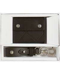 Barbour - Brunton Leather Wallet & Key Fob Gift Set - Lyst