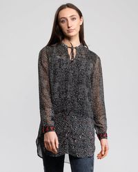 Great Plains - Scatter Floral Neck Tie Shirt - Lyst