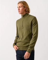 HUGO - San Quintus-C2 1/4 Zip Funnel Neck Jumper - Lyst