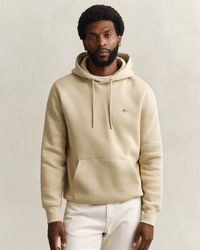 GANT - Regular Fit Shield Logo Pullover Hoodie - Lyst