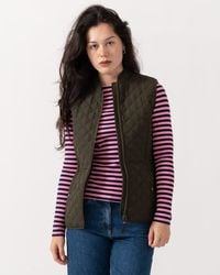 Joules - Minx Diamond Quilt Gilet - Lyst