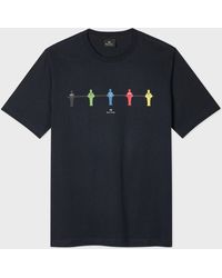 Paul Smith - Ps Regular Fit Table Football Graphic T-Shirt - Lyst
