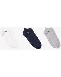 Lacoste - 3-Pack Trainers Socks - Lyst