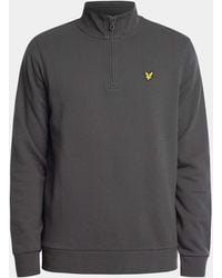 Lyle & Scott - Embroidered Quarter Zip Sweatshirt - Lyst