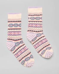 Joules - Lucille Fairisle Socks - Lyst