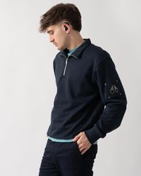 Moose Knuckles - Hartsfield 1/4 Zip Sweatshirt - Lyst