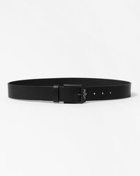 HUGO - Gelio-B Leather Belt With Matte- Logo Trim Buckle - Lyst