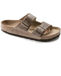 Birkenstock - Arizona Oiled Nubuck Leather Sandals - Lyst