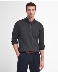 Barbour - Cotton Half Zip Jumper - Lyst