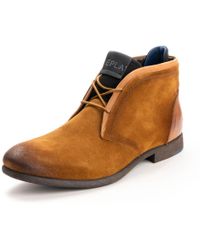 replay suede boots